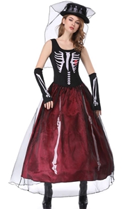 F1846 skeleton costume women